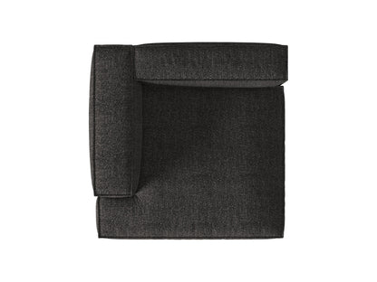 Chaiselongue Bouclé Anthrazit Nuria — Maße und Details