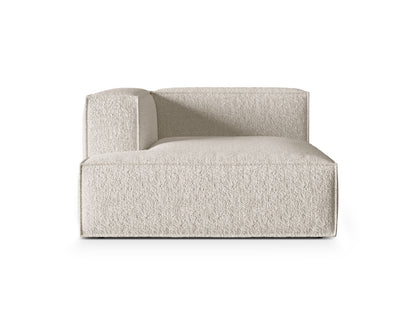 Chaiselongue Bouclé Anthrazit Nuria — Beige