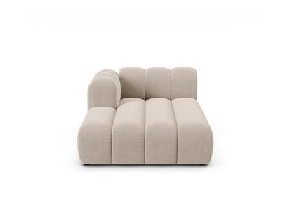 Chaiselongue Samt Beige Lupine — Beige
