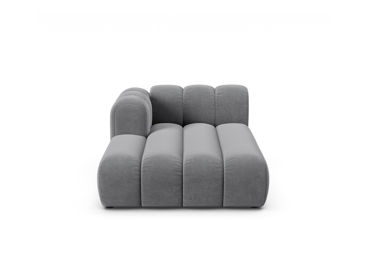Lupine Chaise Longue, 2 Seats, 117x177 cm — Grey / Left