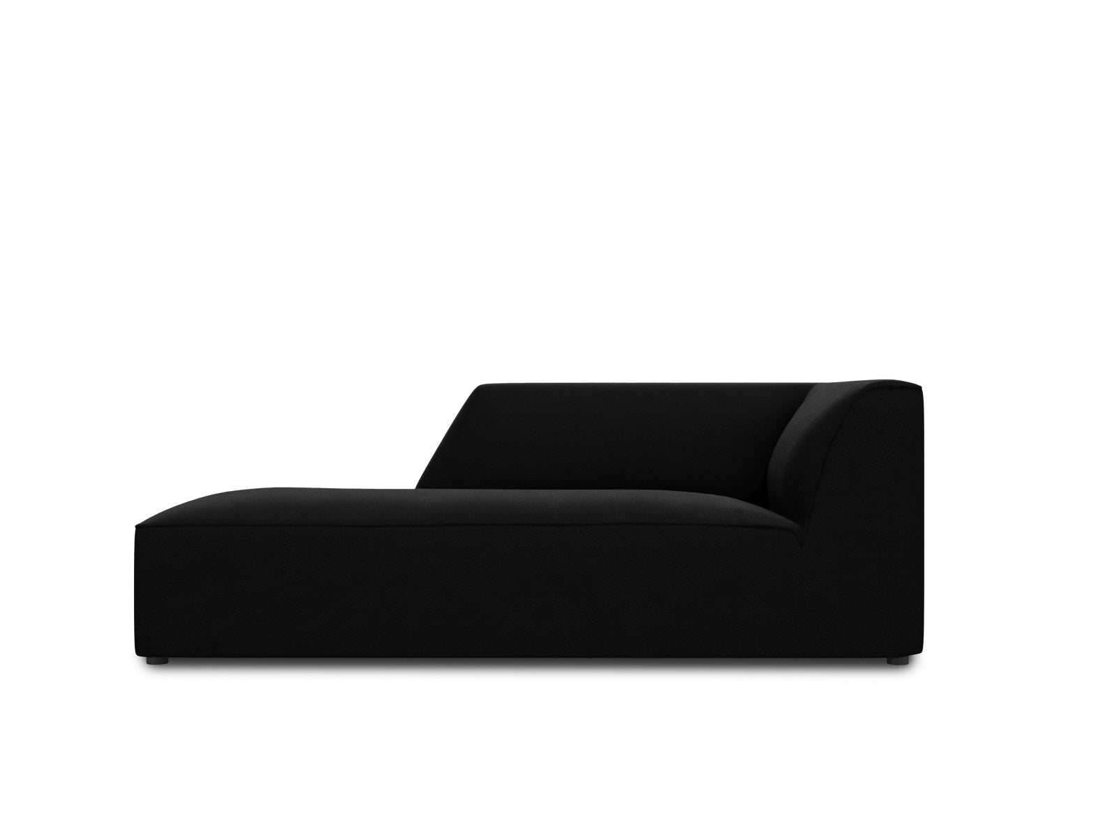 Ruby Chaise Longue, 93x180 cm — Black / Left