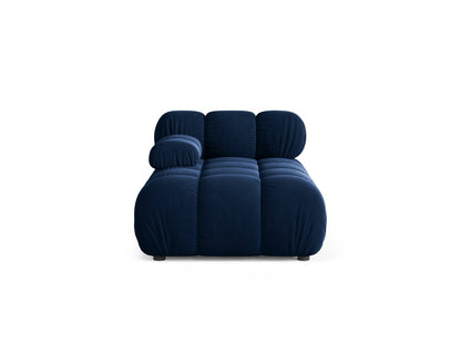 Chaiselongue Samt Schwarz Bellis — Royal Blue