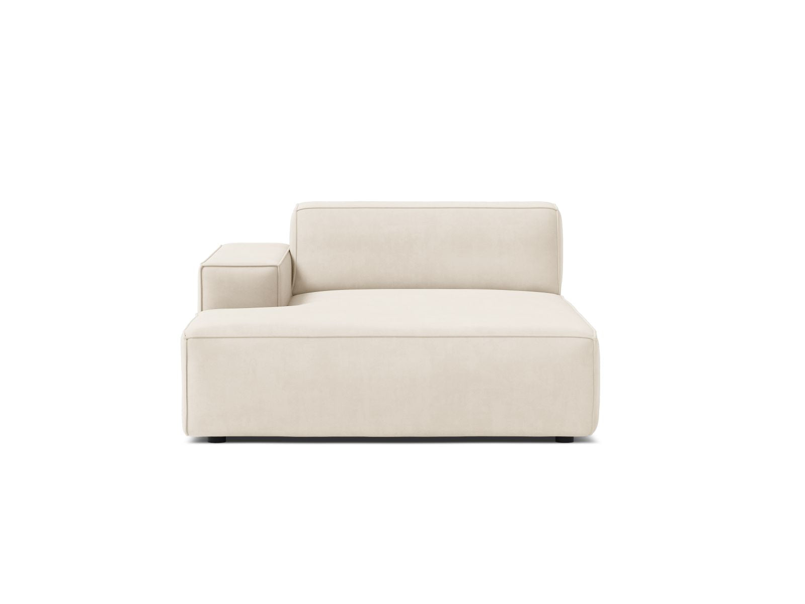 Jodie Chaise Longue, 102x162 cm — Light Beige / Left