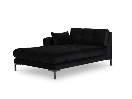 Mamaia Chaise Longue, 102x185 cm — Black / Left
