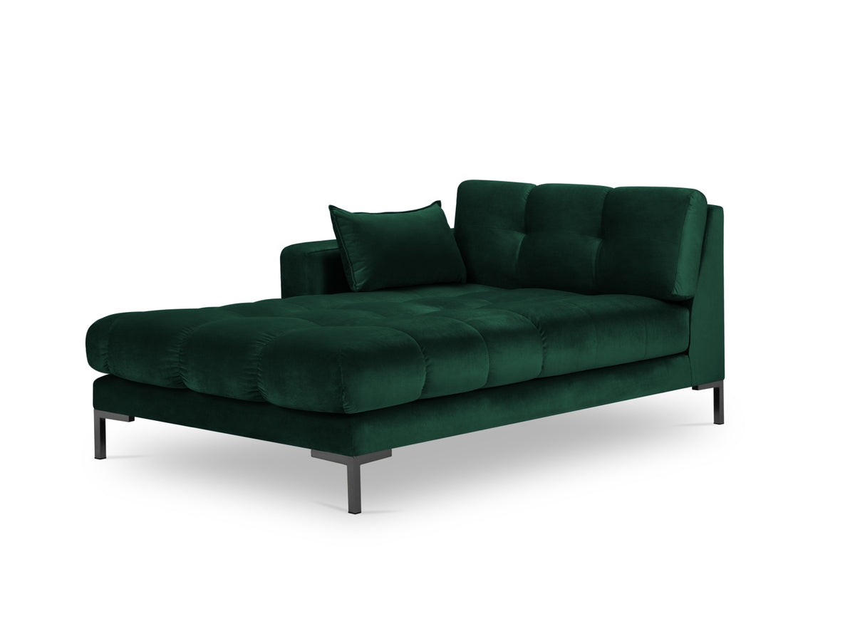 Mamaia Chaise Longue, 102x185 cm — Bottle Green / Left