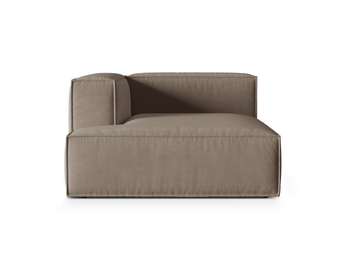 Nuria Chaise Longue, 127x147 cm — Warm grey / Left