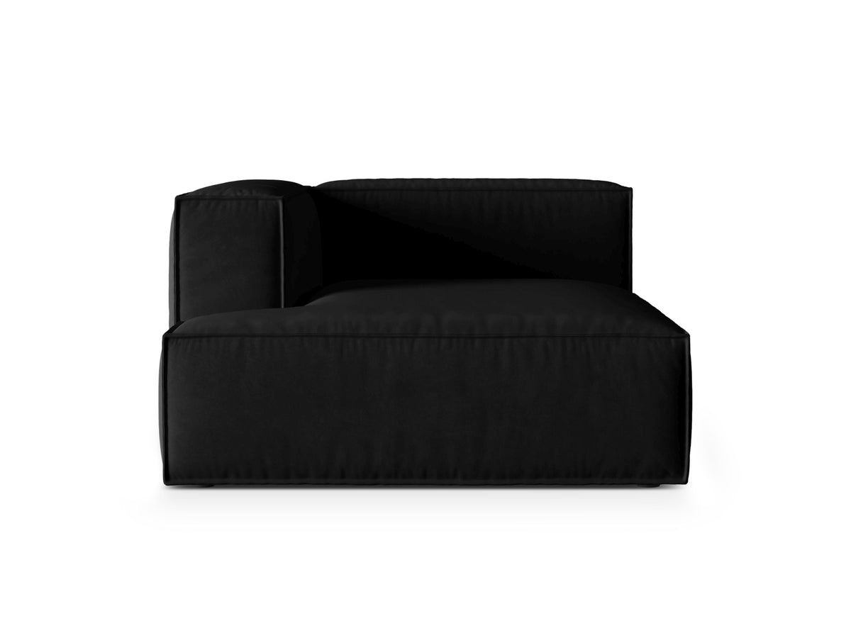 Nuria Chaise Longue, 127x147 cm — Black / Left