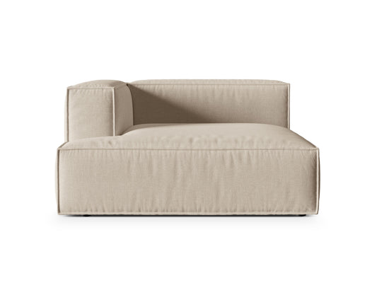 Nuria Modular Chaise Longue, 147x147 cm — Beige / Left
