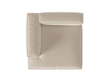 Chaiselongue Strukturstoff Beige Nuria — Ansicht 4