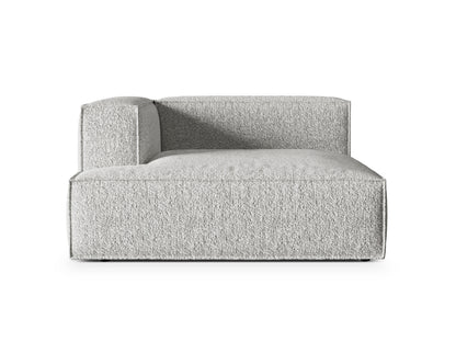 Chaiselongue Bouclé Anthrazit Nuria — Silver
