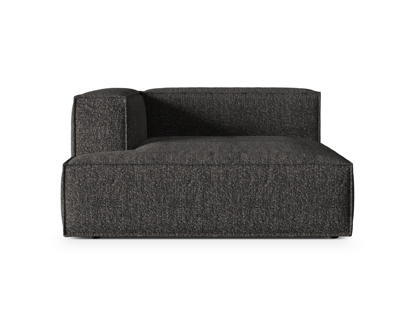Chaiselongue Bouclé Anthrazit Nuria — Anthracite