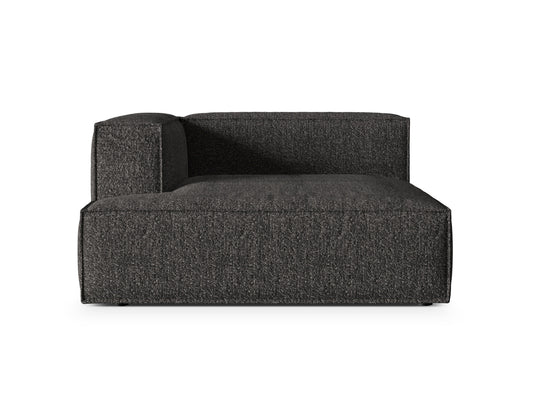 Nuria Modular Chaise Longue, 147x147 cm — Anthracite / Left