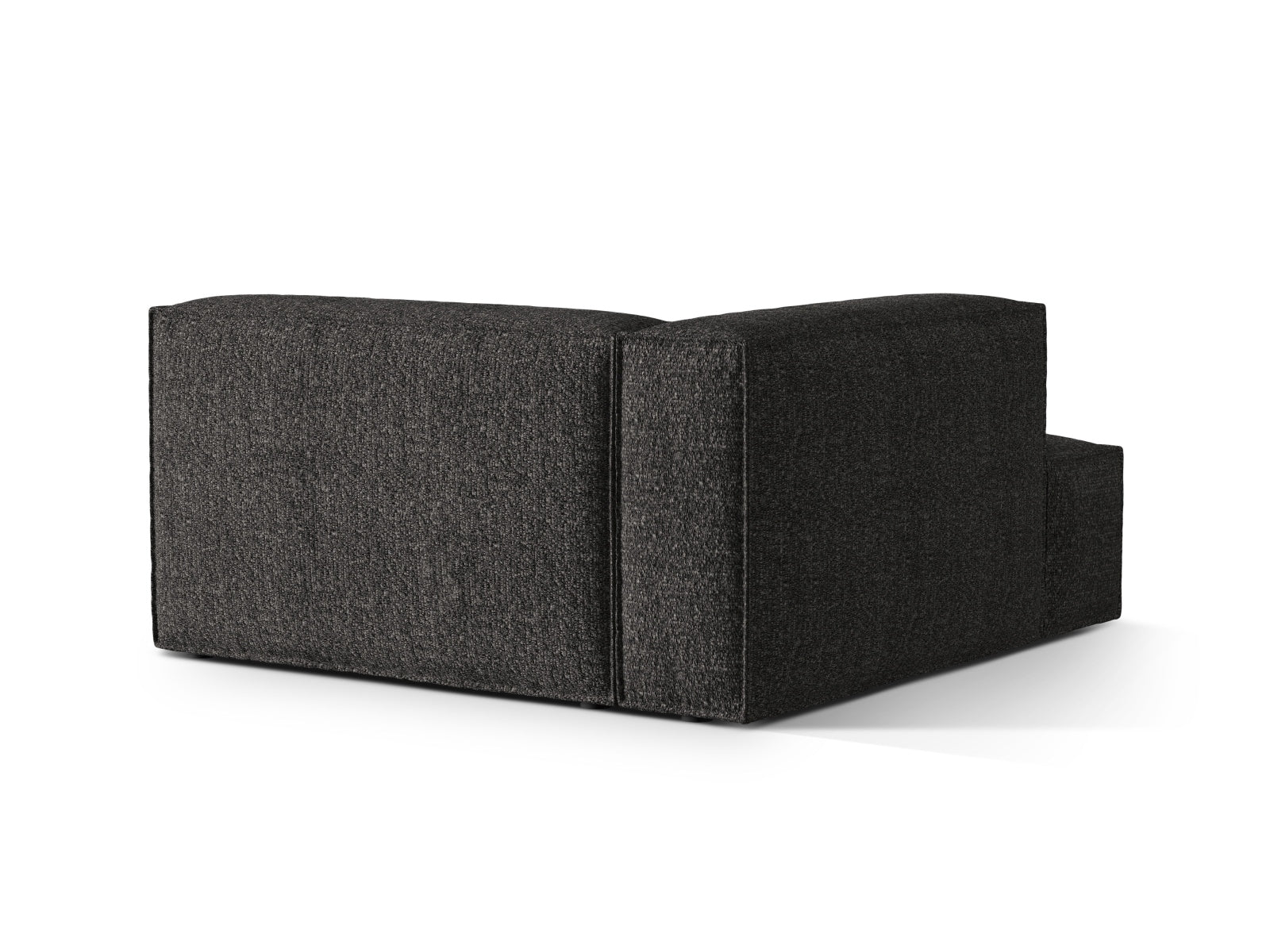 Chaiselongue Bouclé Anthrazit Nuria — Detailansicht