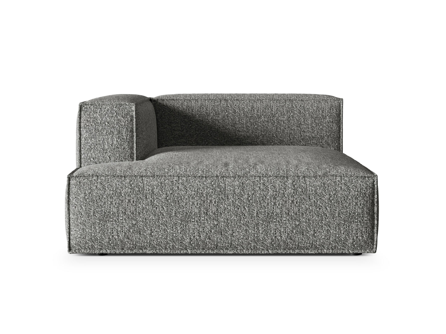 Chaiselongue Bouclé Anthrazit Nuria — Graphite
