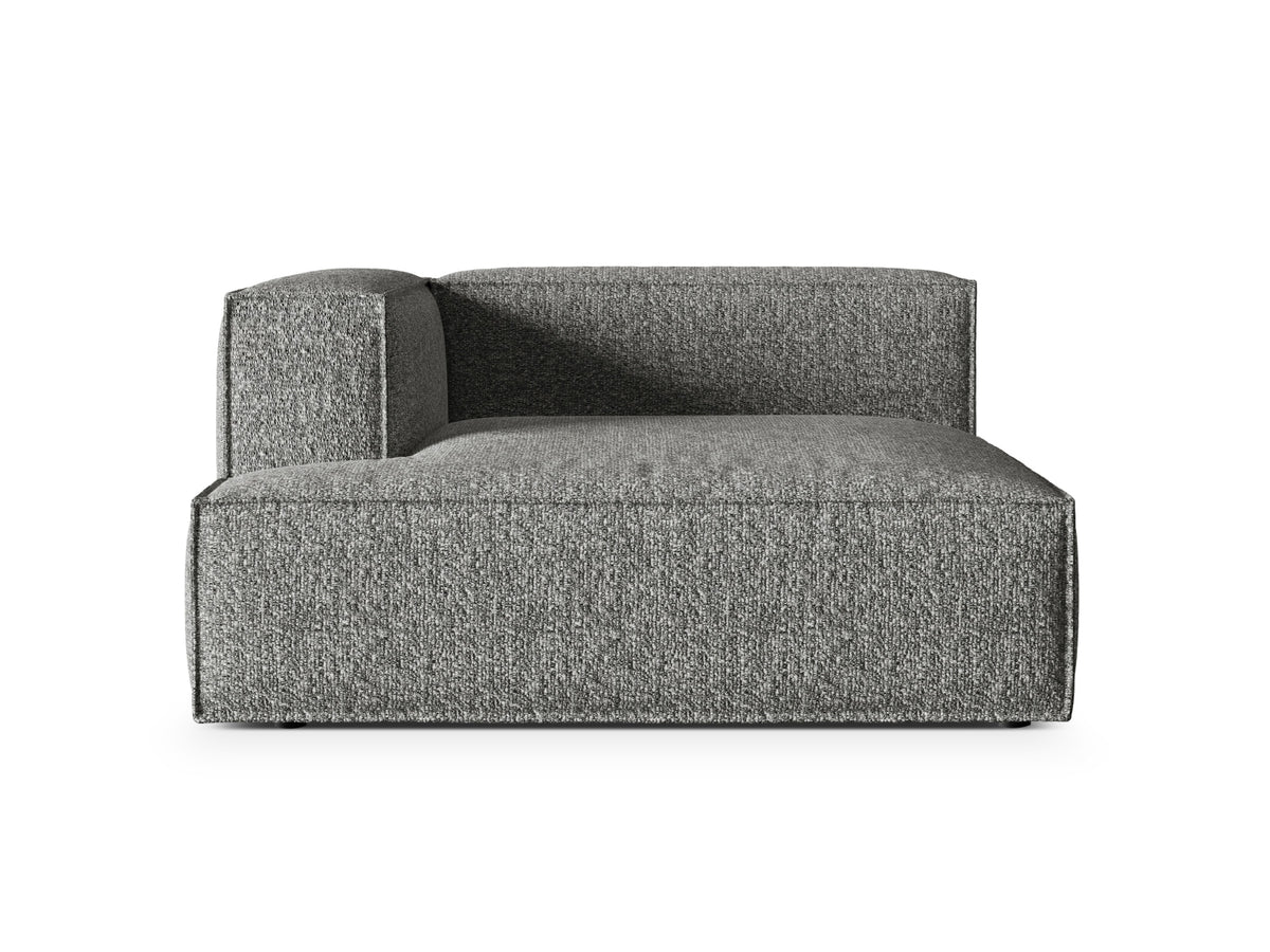 Nuria Modular Chaise Longue, 147x147 cm — Graphite / Left