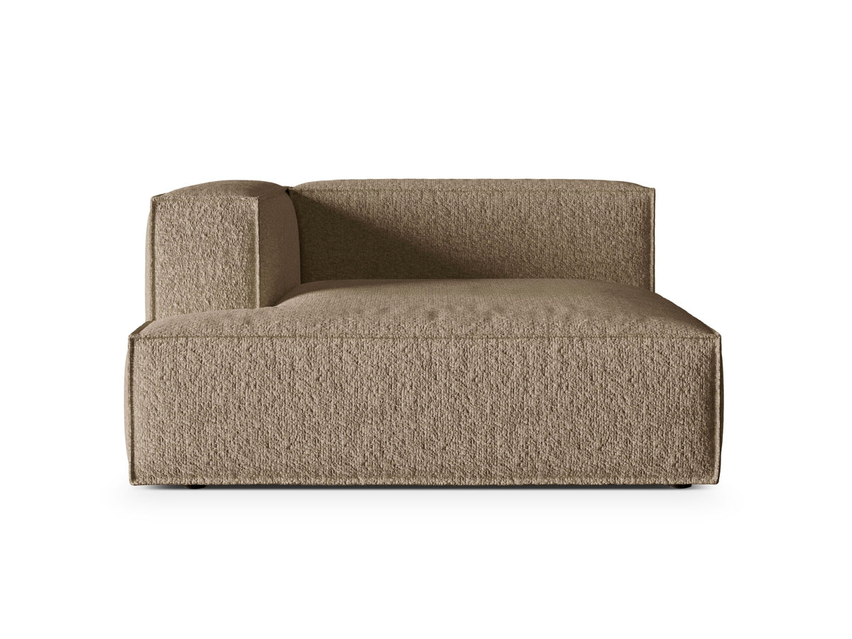Nuria Modular Chaise Longue, 147x147 cm — Cappuccino / Left