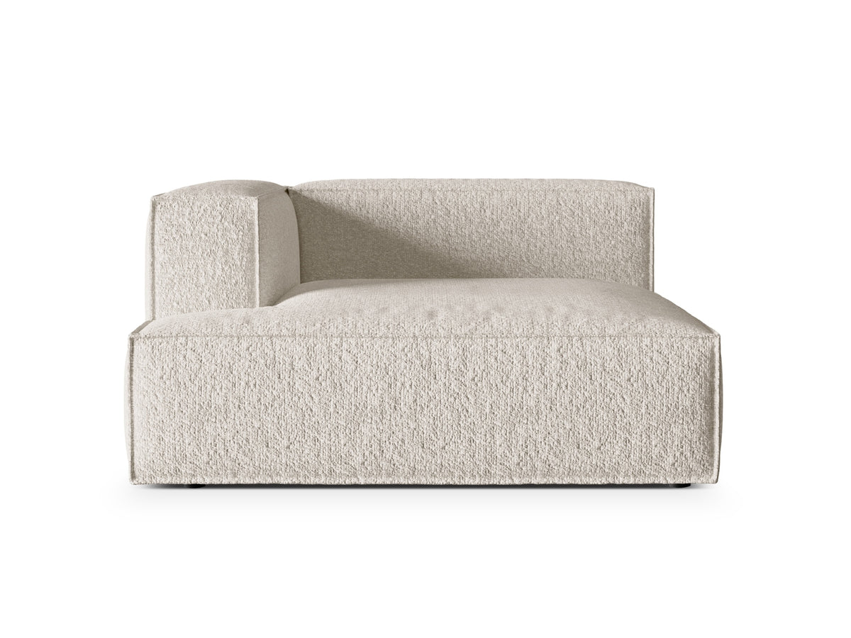 Nuria Modular Chaise Longue, 147x147 cm — Beige / Left