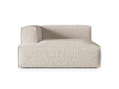 Chaiselongue Bouclé Anthrazit Nuria — Beige