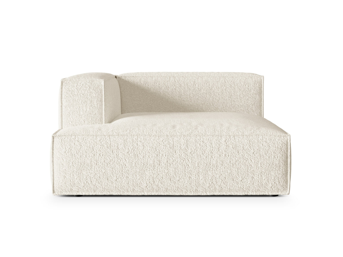 Nuria Modular Chaise Longue, 147x147 cm — Ivory / Left