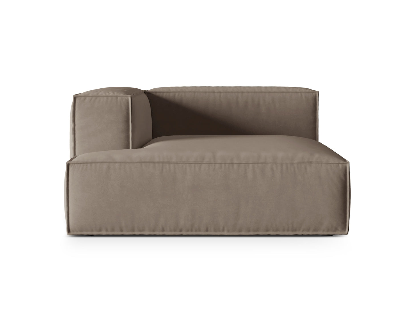 Nuria Chaise Longue, 147x147 cm — Warm grey / Left