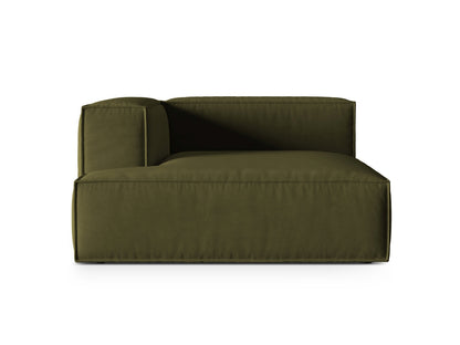 Nuria Chaise Longue, 147x147 cm — Moss Green Melange / Left