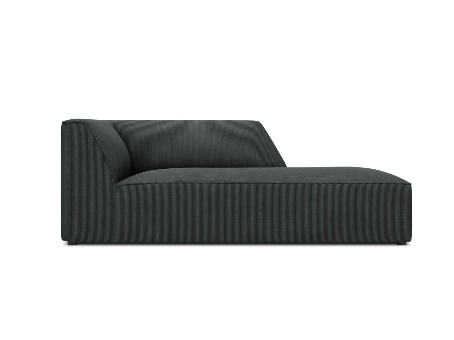 Ruby Chaise Longue, 93x180 cm — Black / Right