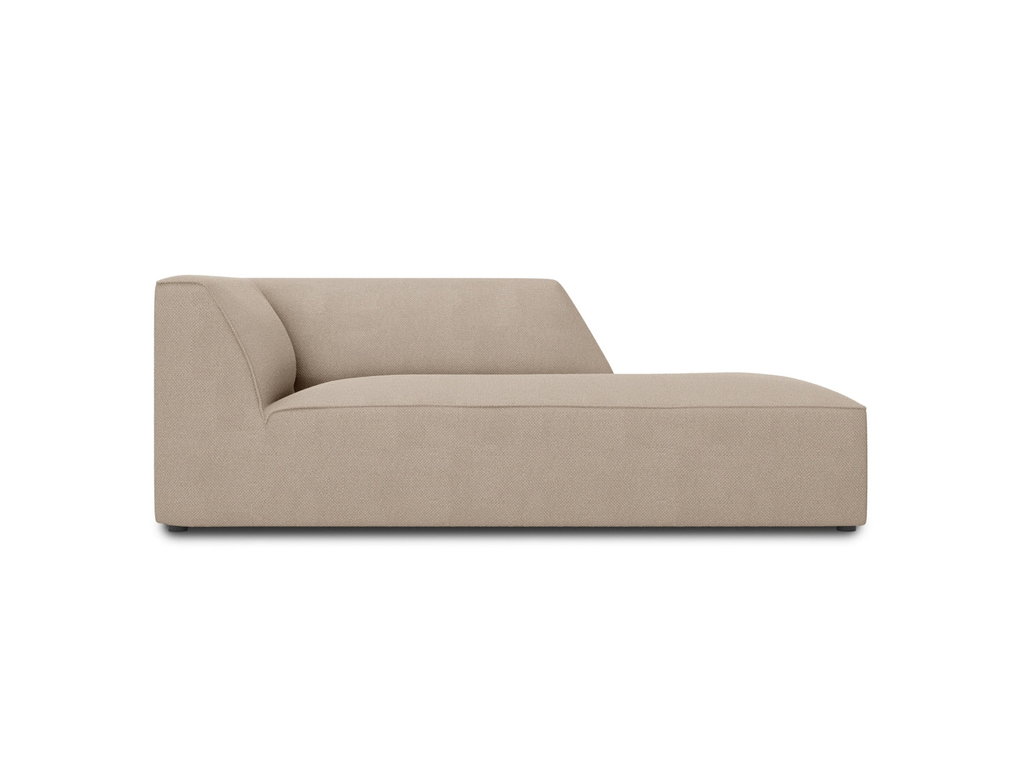 Ruby Chaise Longue, 93x180 cm — Dark Beige / Right