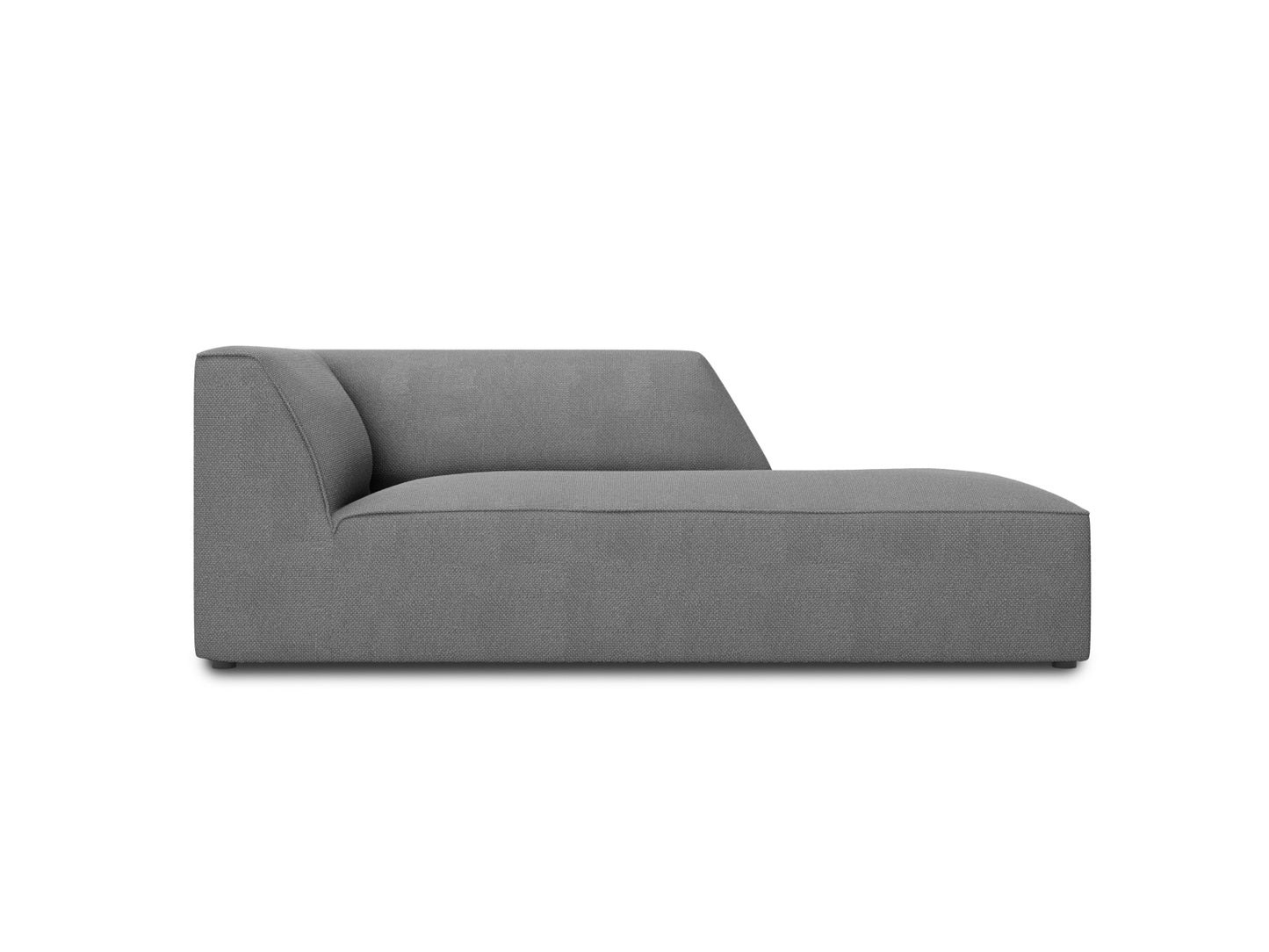 Ruby Chaise Longue, 93x180 cm — Grey / Right