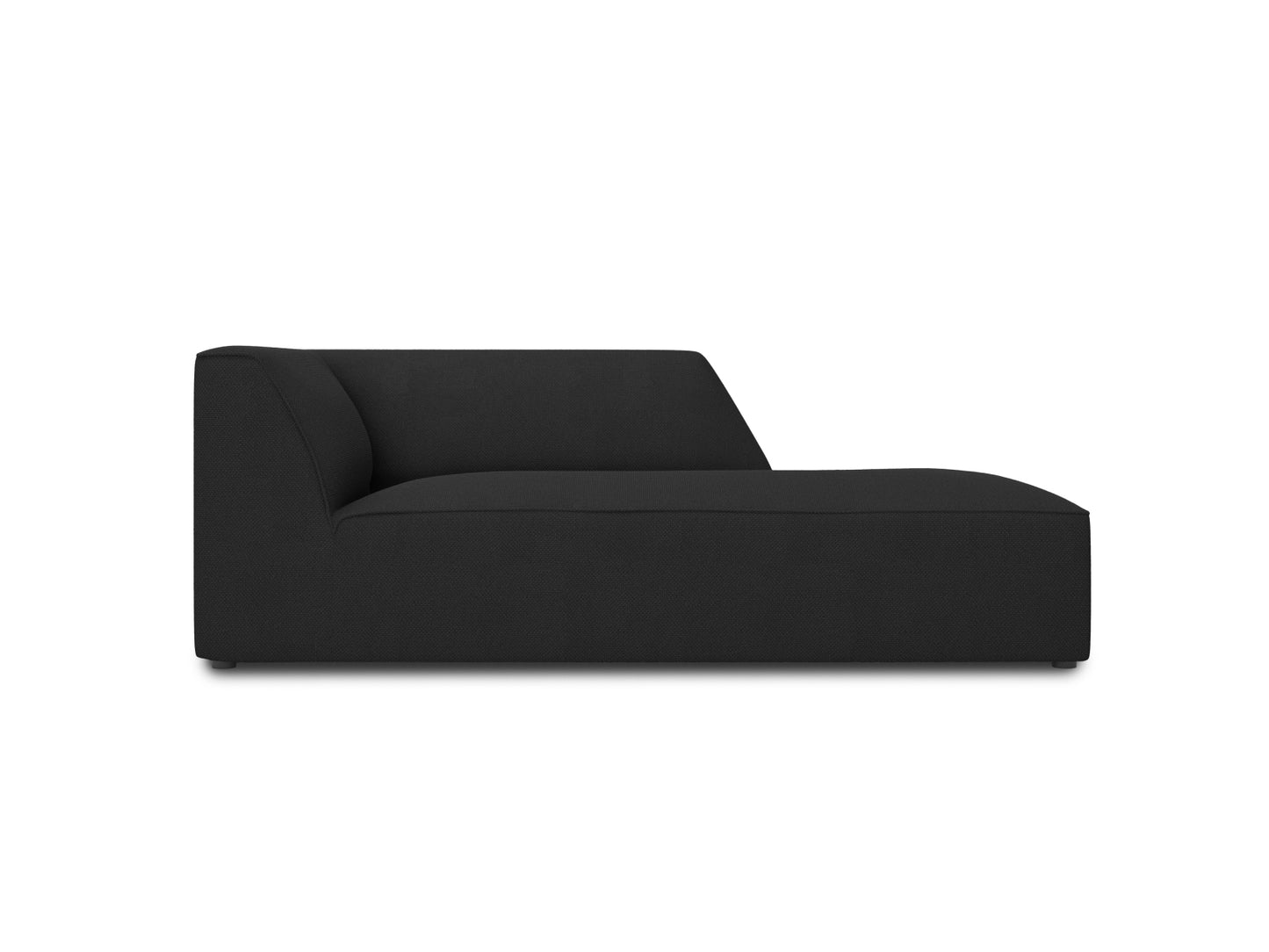 Ruby Chaise Longue, 93x180 cm — Black / Right