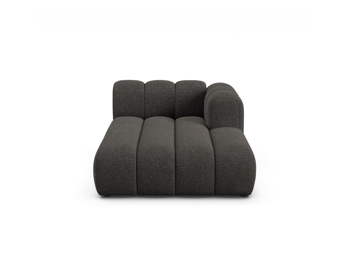 Lupine Chaise Longue, 2 Seats, 117x177 cm — Dark Grey / Right