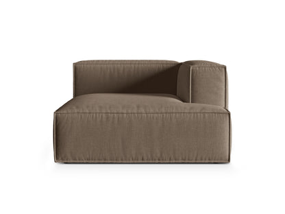 Nuria Modular Chaise Longue, 127x147 cm — Cappuccino / Right