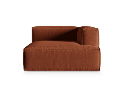 Nuria Modular Chaise Longue, 127x147 cm — Brick / Right
