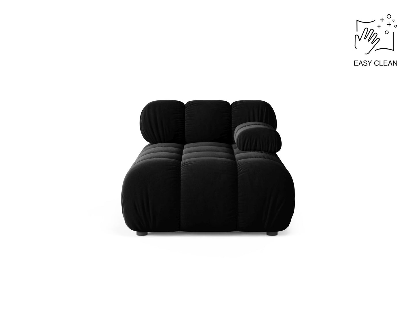 Bellis Chaise Longue, 94x155 cm — Black / Right