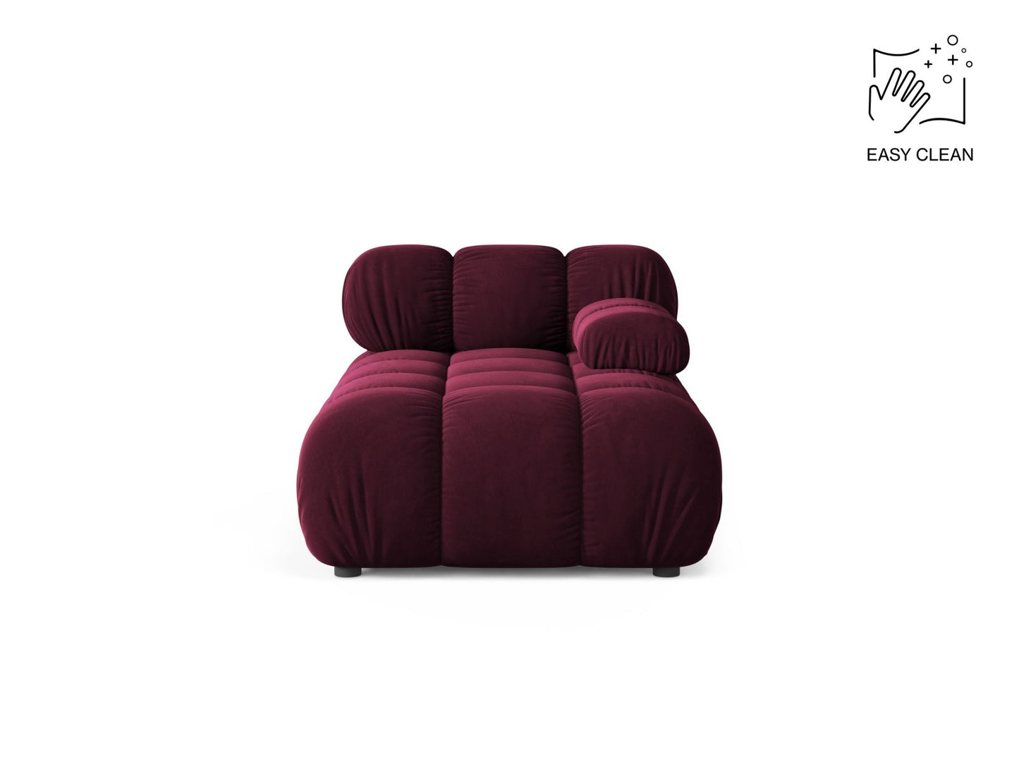 Bellis Chaise Longue, 94x155 cm — Burgundy / Right