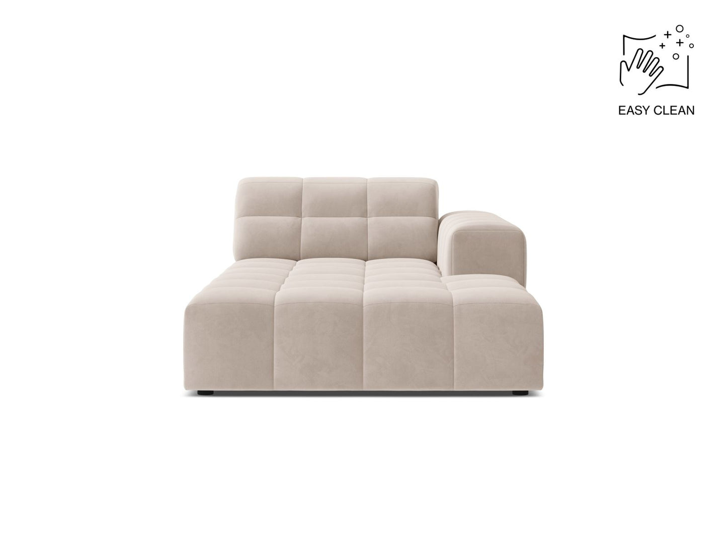 Jennifer Chaise Longue, 108x167 cm — Light Beige / Right