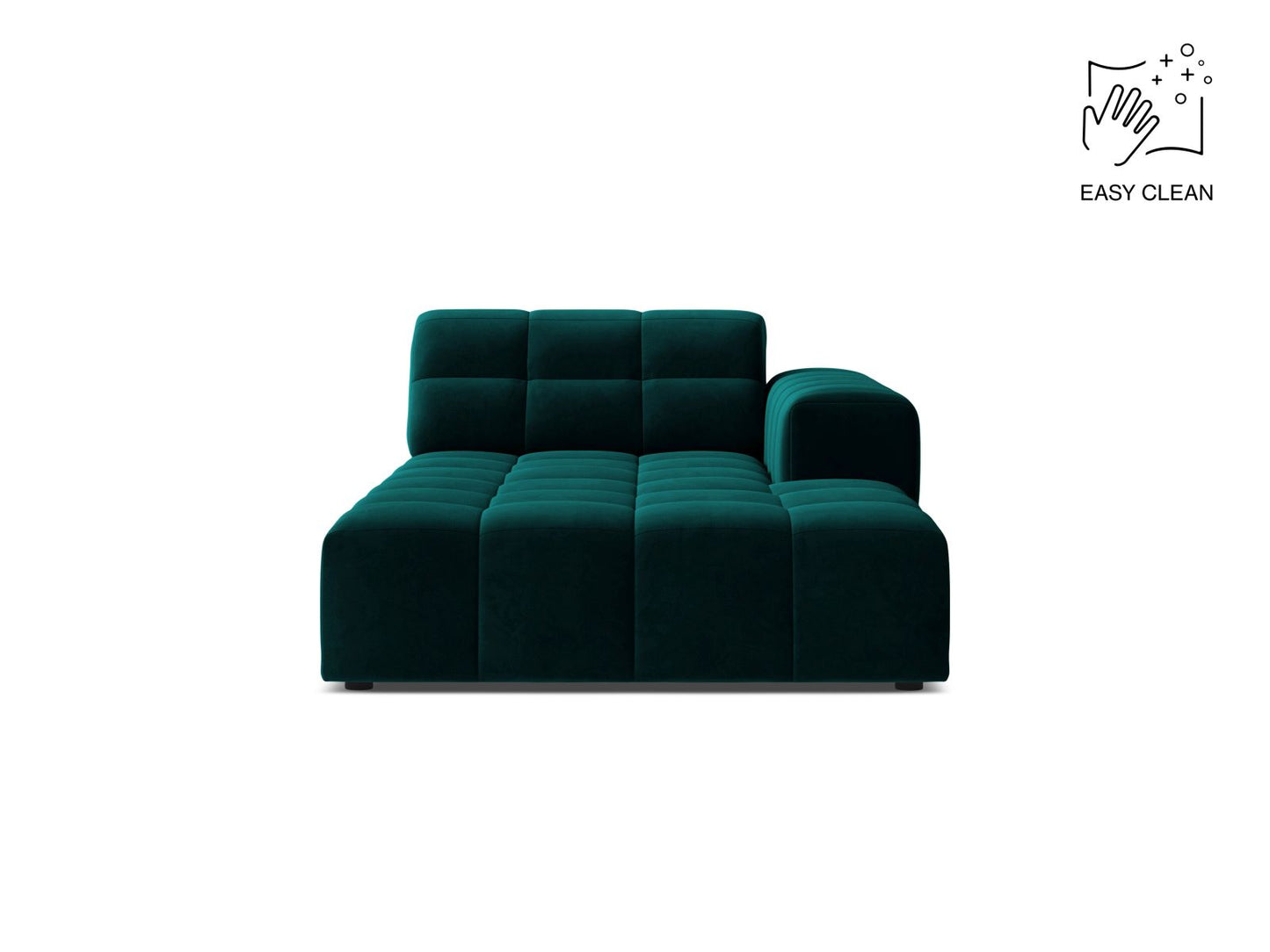 Jennifer Chaise Longue, 108x167 cm — Deep Petrol / Right