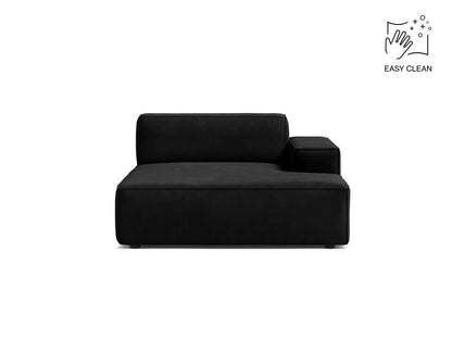 Jodie Chaise Longue, 102x162 cm — Black / Right
