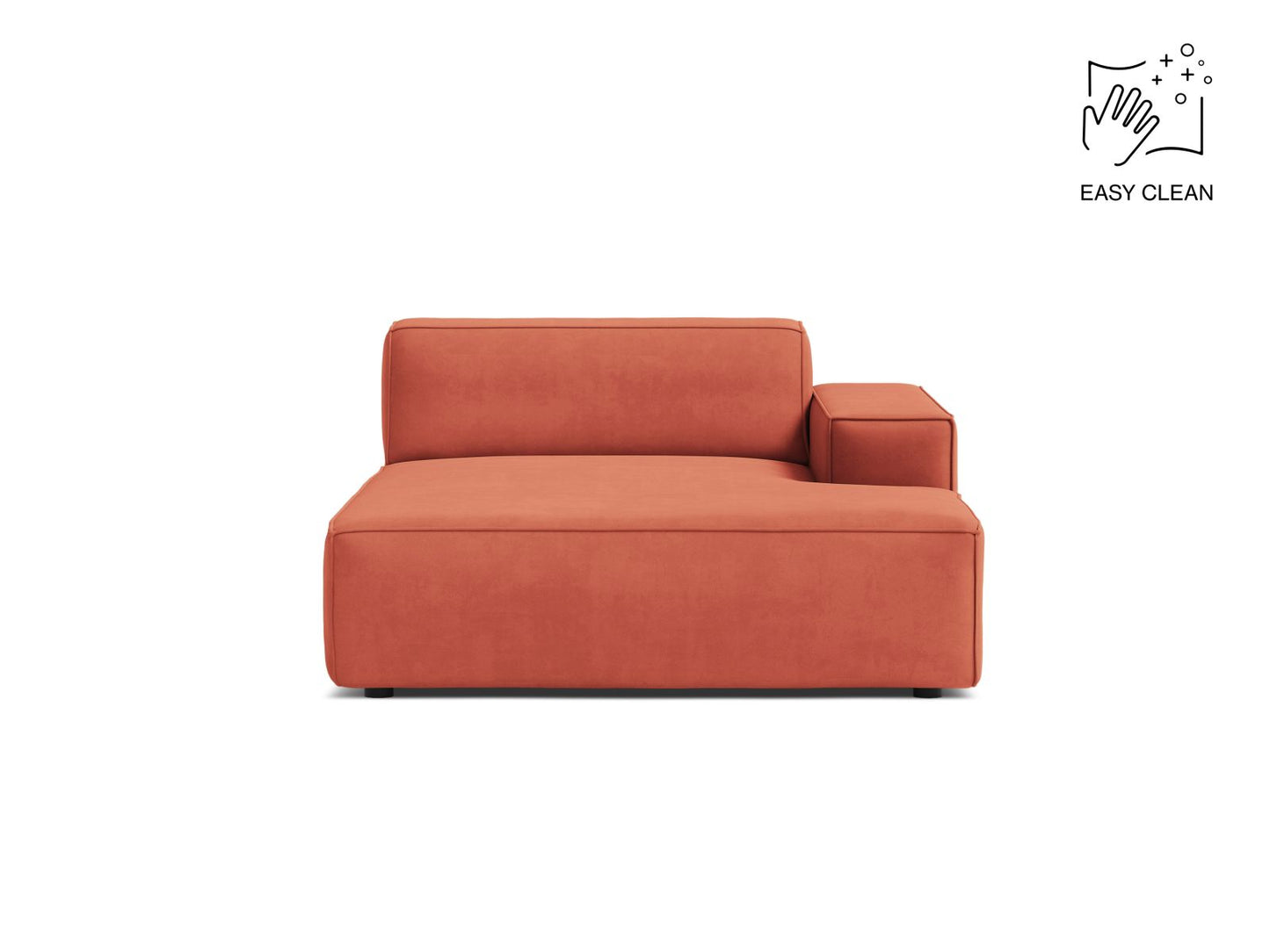 Jodie Chaise Longue, 102x162 cm — Coral / Right