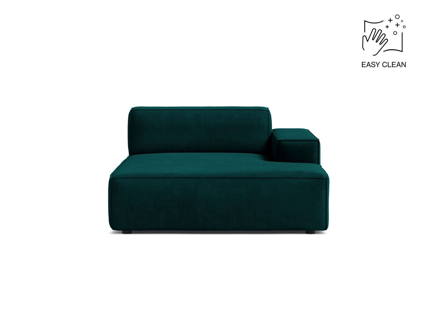 Jodie Chaise Longue, 102x162 cm — Deep Petrol / Right