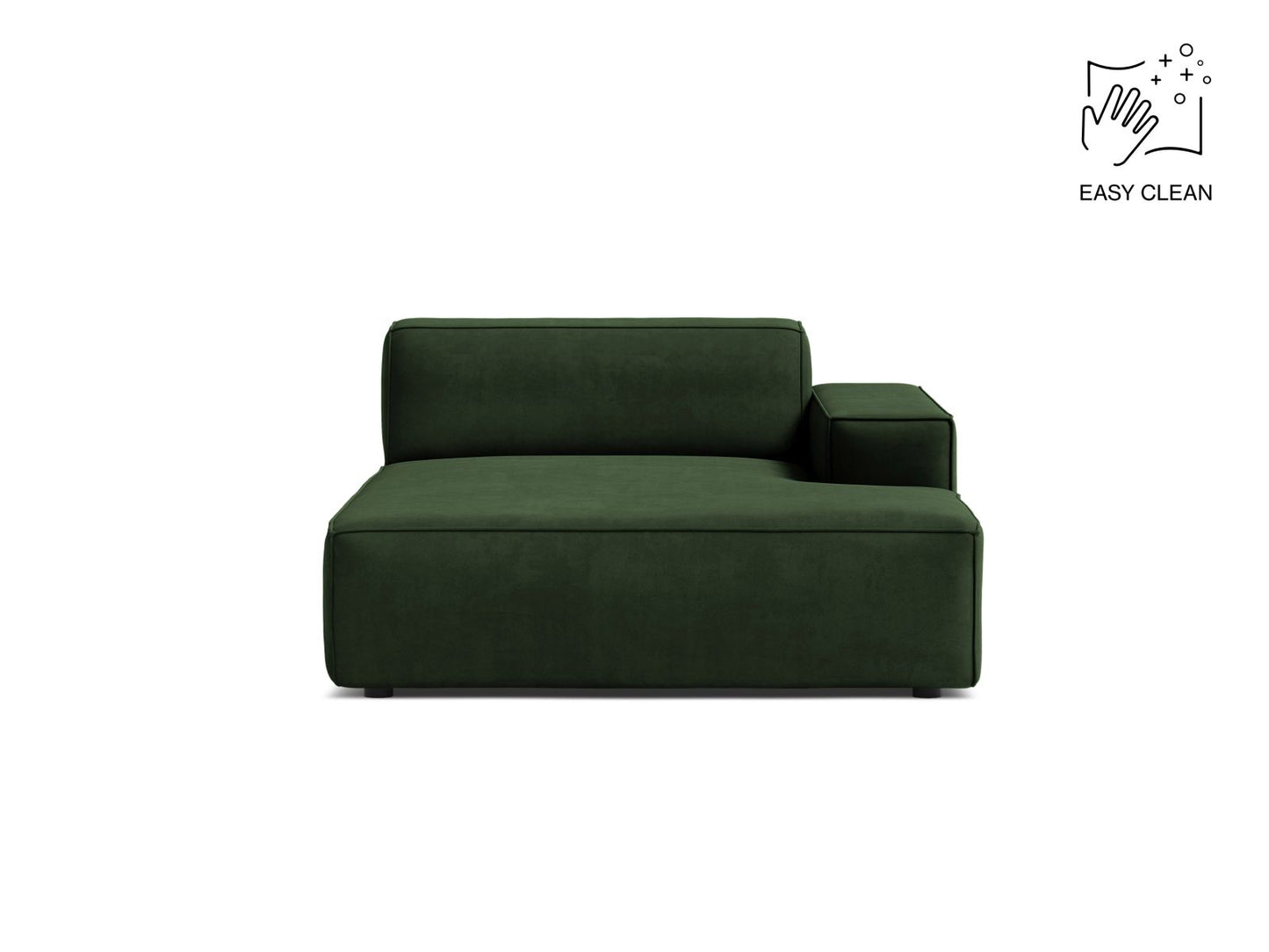 Jodie Chaise Longue, 102x162 cm — Bottle Green / Right