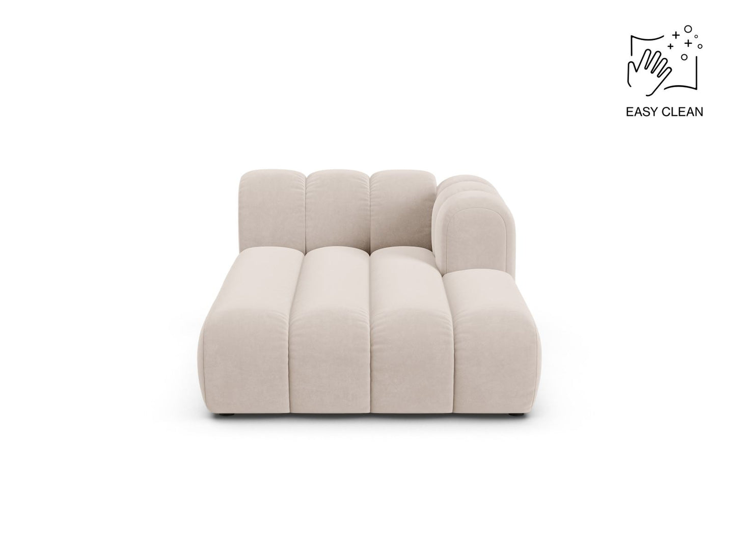 Lupine Chaise Longue, 2 Seats, 117x177 cm — Light Beige / Right