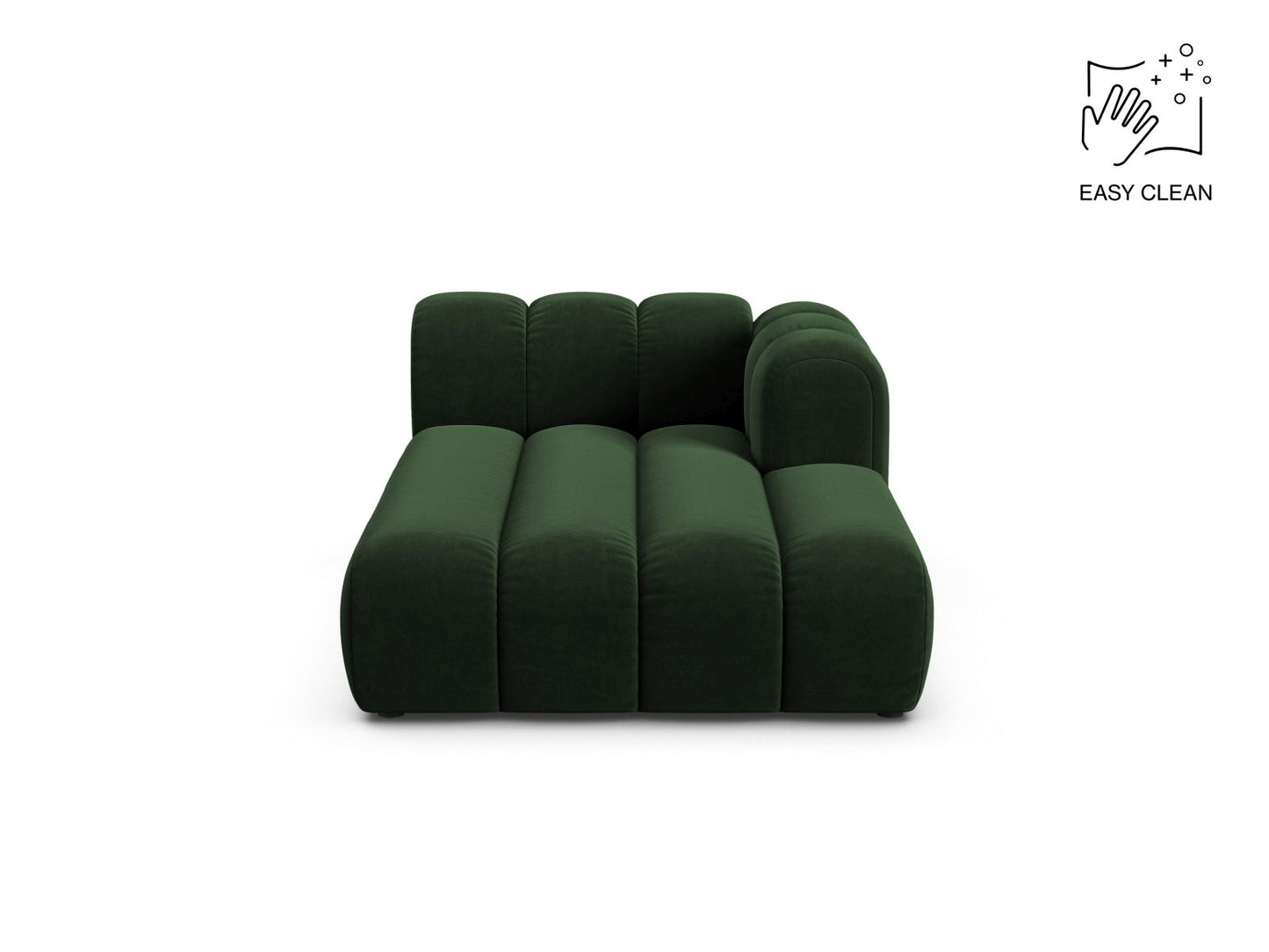 Lupine Chaise Longue, 2 Seats, 117x177 cm — Bottle Green / Right