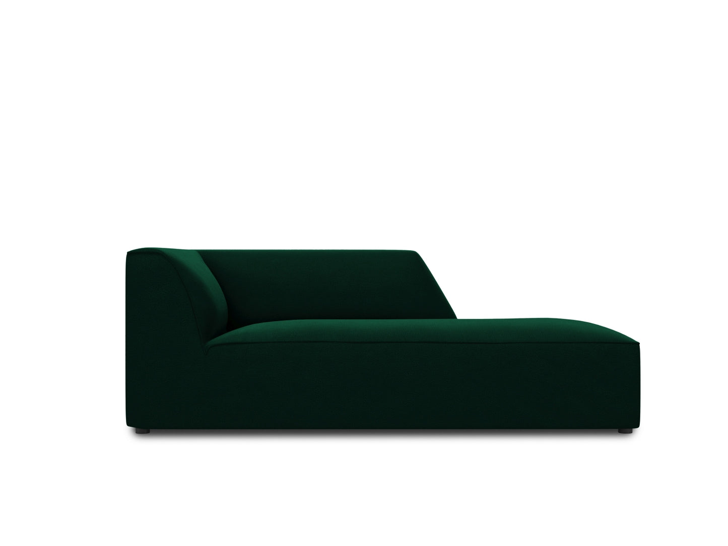 Ruby Chaise Longue, 93x180 cm — Bottle Green / Right