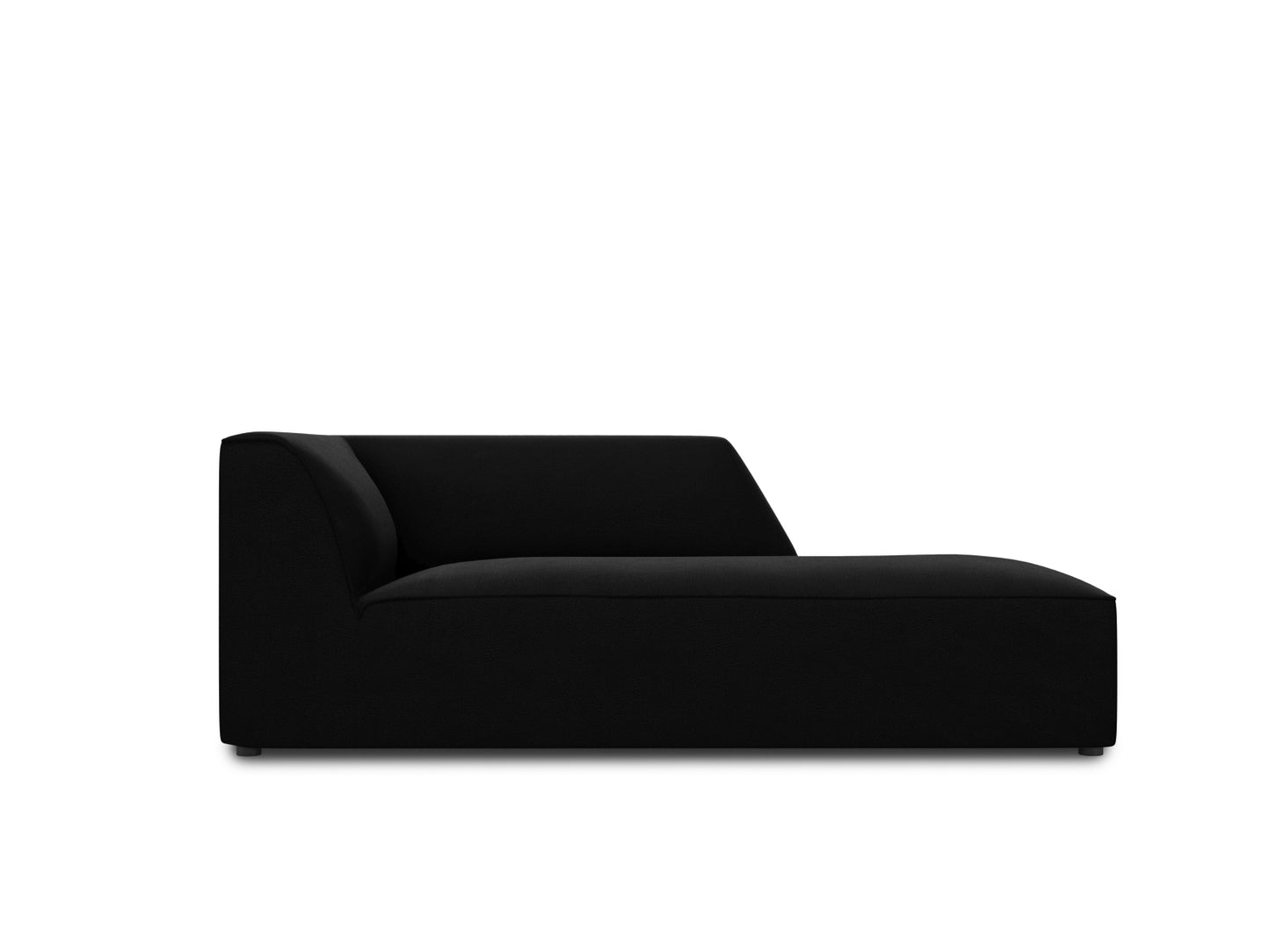 Ruby Chaise Longue, 93x180 cm — Black / Right