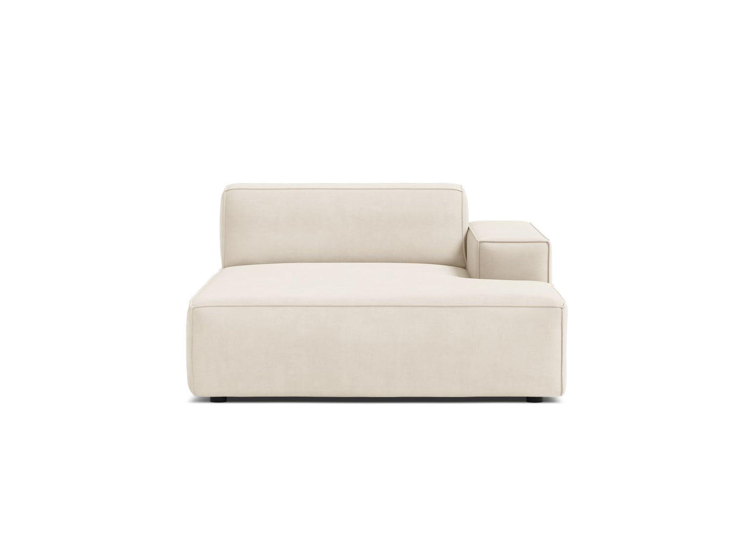 Jodie Chaise Longue, 102x162 cm — Light Beige / Right