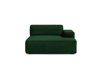 Jodie Chaise Longue, 102x162 cm — Bottle Green / Right