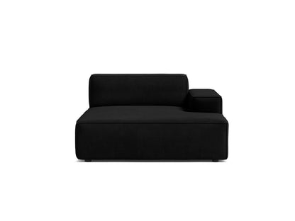 Jodie Chaise Longue, 102x162 cm — Black / Right