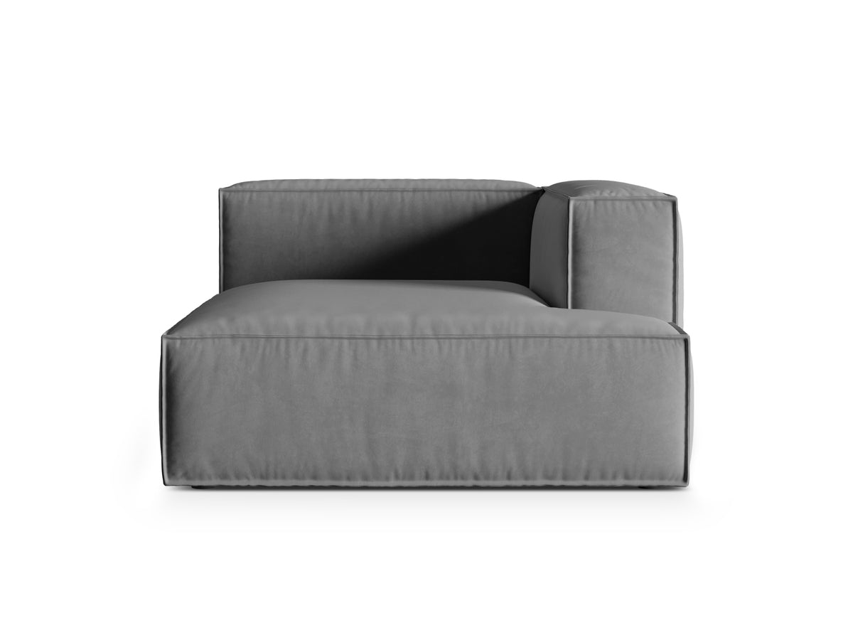 Nuria Chaise Longue, 127x147 cm — Grey / Right