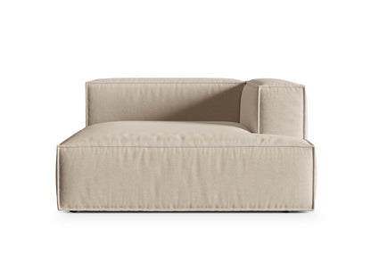 Nuria Modular Chaise Longue, 147x147 cm — Beige / Right