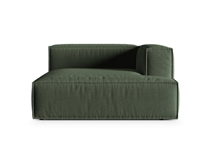 Nuria Modular Chaise Longue, 147x147 cm — Moss Green / Right